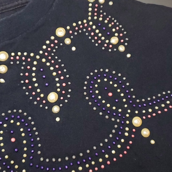 Vintage 80s Puffy Paint Shirt Large - Picture 2 of 2